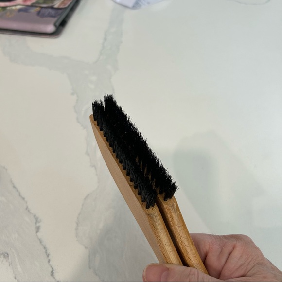 Vintage Habberdasher’s Boar Bristle Clothing Brush and Travel Hanger - Picture 11 of 13